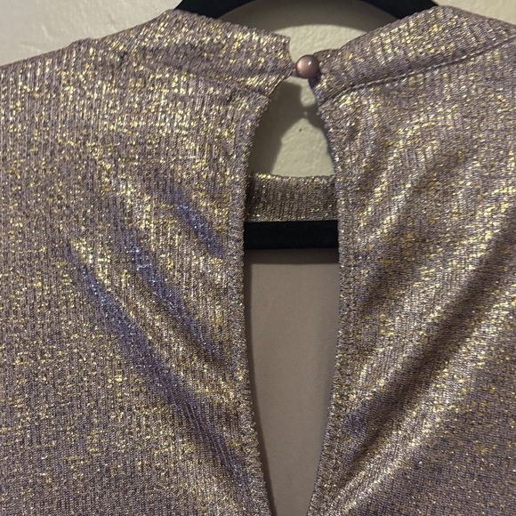 Trixxi Gold Metallic Mini Dress - Picture 4 of 4